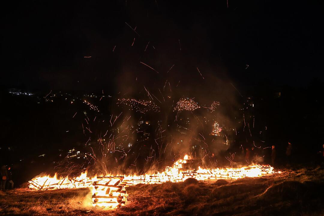 Feuerspektakel in der Fränkischen Schweiz
