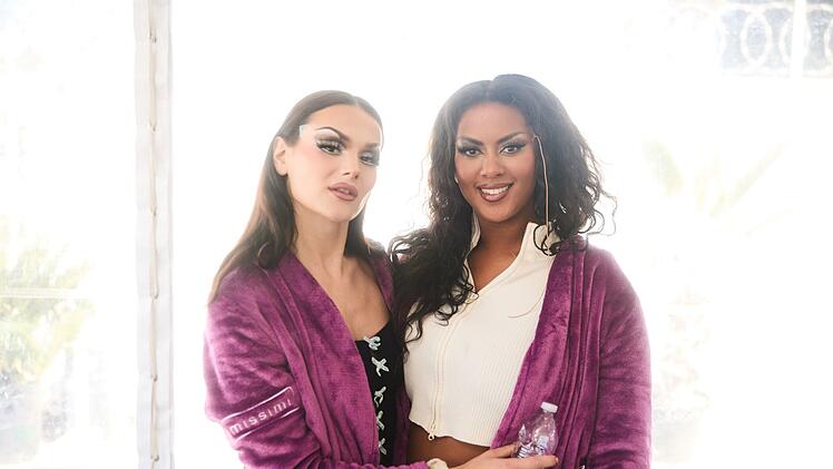 Canel (links) und Aaliyah begeisterten mit ihren Auftritten Heidi Klum und die Drag Queens.