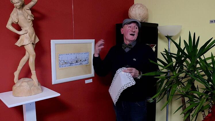 Ausstellung von Konrad Albert im Haus Erlebenskunst in Ramsthal 2016. Foto: Gerd Schaar