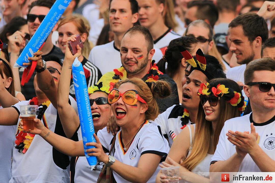 EM-Achtelfinale: Public Viewing in Bamberg