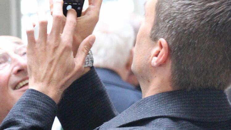 Das Atrium im Neubau des Landratsamts Erlangen-Höchstadt machte beim Richtfest Eindruck. Rund 40 Millionen Euro soll der Bau kosten. Foto: Christian Bauriedel