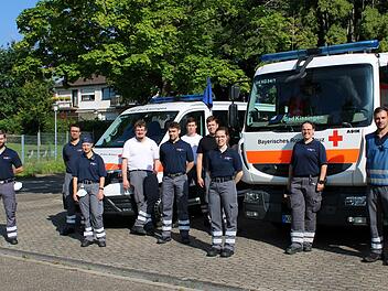 Die Einsatzgruppe des Kissinger BRKs half in Altenahr.