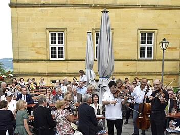 Die Zugaben des Bamberger Streichquartetts im Innenhof von Kloster Banz begeisterten. Foto: Andreas Welz