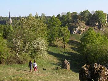 Durch idyliische Landschaft von Brauerei zu Brauerei. Das ist der "Fünf-Seidla-Steig". Hier der Abschnitt bei Thuisbrunn.  Foto: Archiv/privat