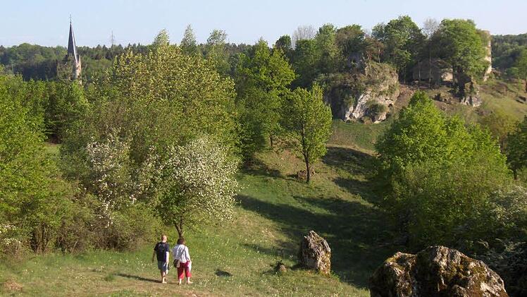 Durch idyliische Landschaft von Brauerei zu Brauerei. Das ist der "Fünf-Seidla-Steig". Hier der Abschnitt bei Thuisbrunn.  Foto: Archiv/privat