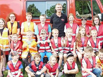 Die Kinderfeuerwehr zeigt am Sonntag eine Schauübung. Foto: Dieter Wolf