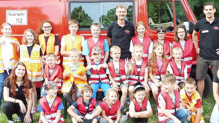 Die Kinderfeuerwehr zeigt am Sonntag eine Schauübung. Foto: Dieter Wolf