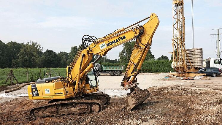 Auf der Kläranlage in Michelau sind die Erweiterungsmaßnahmen voll angelaufen. Foto: Klaus Gagel