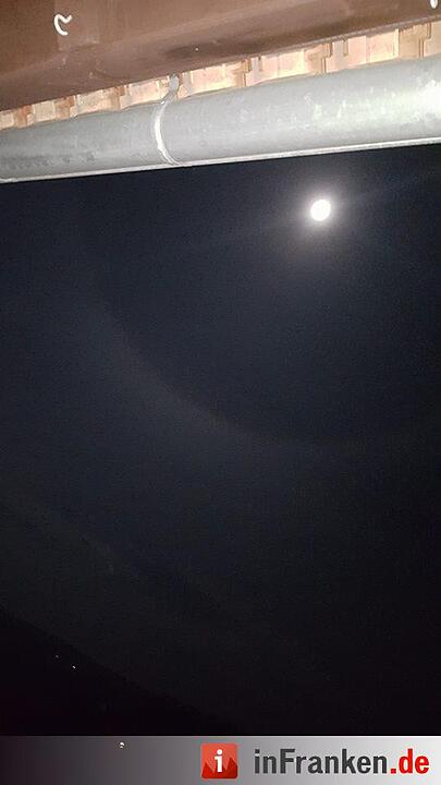 Supermond mit Halo in Walsdorf bei Bamberg