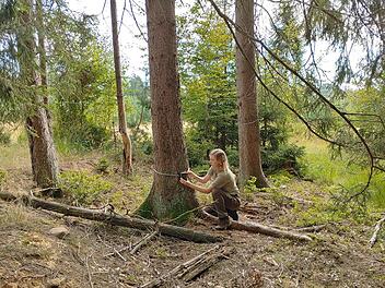 Amelie N&ouml;th ist seit 2020 Rangerin beim Verein Naturpark & Biosph&auml;renreservat Bayerische Rh&ouml;n e. V. (NBR).  Foto: Andreas G&ouml;ttler