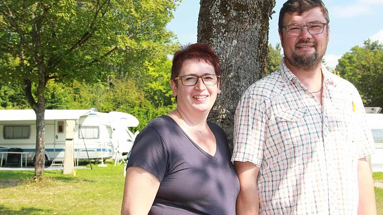 Auf dem Camping-Platz in Kothen läuft die Saison gut. In Bad Kissingen sieht es nicht ganz so rosig aus. Das Pächter-Paar erklärt, warum. Foto: Carmen Schmitt