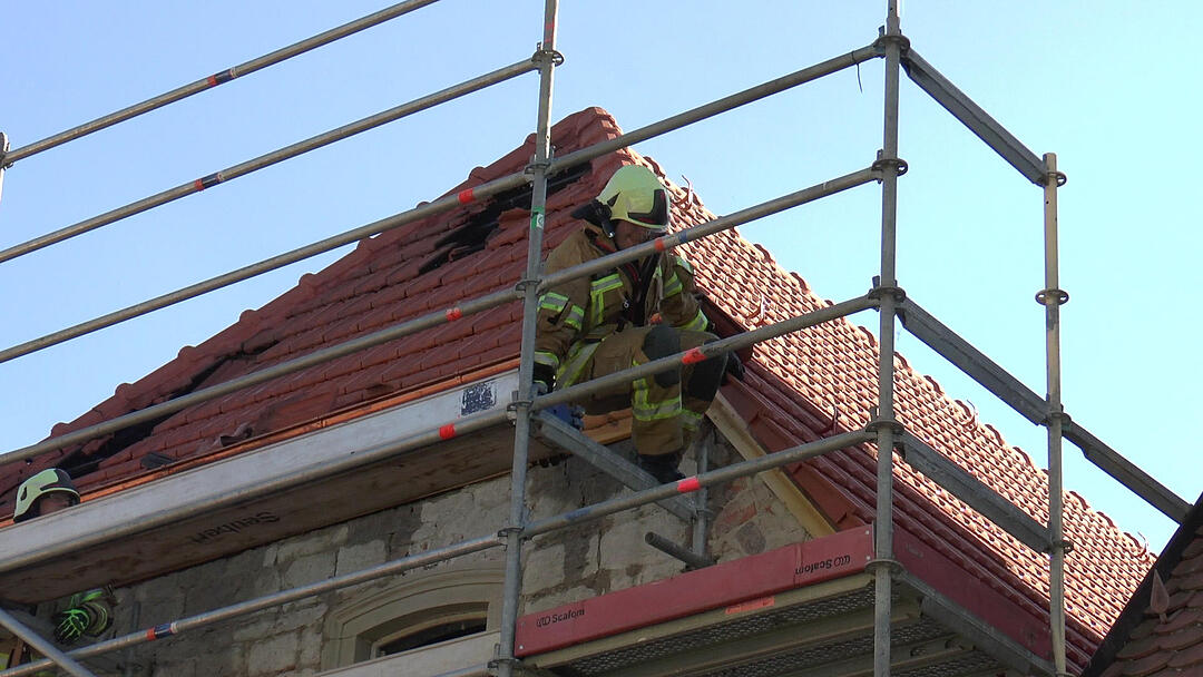 Zeil: Dachstuhlbrand in Altstadt