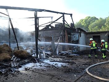Brand auf Gefl&uuml;gelhof