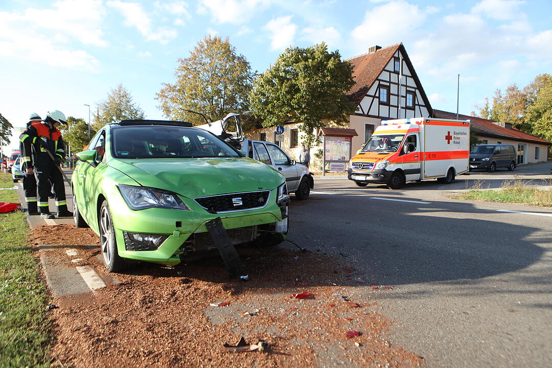 Unfall in Colmberg fordert sieben Verletzte