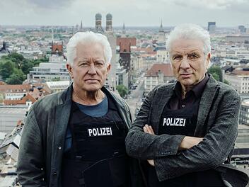 Franz Leitmayr (Udo Wachtveitl, links) und Ivo Batic (Miroslav Nemec) ermitteln an Ostern ein letztes Mal. Bereits im Mai pausiert die gesamte "Tatort"-Reihe.