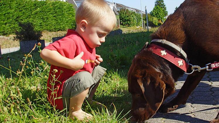 Tierisch gute Freundschaft: Ein vierbeiniger Gefährte könnte Matthias vor vielen Gefahren beschützen.  Foto: privat