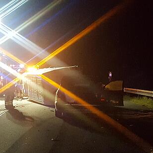 Schwerer Unfall auf der A9