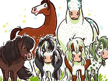 Stelldichein der "Haferhorde-Bande"   Bild: © 2019 Nina Dulleck, Magellan Verlag
