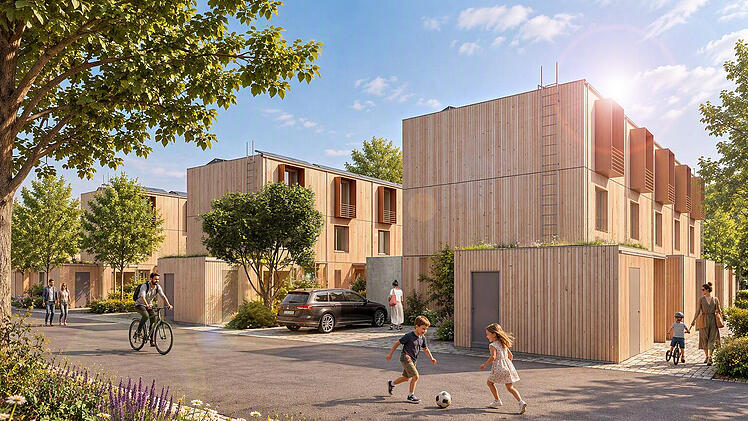 Neue Reihenh&auml;user f&uuml;r Maisel-Viertel in Bamberg.