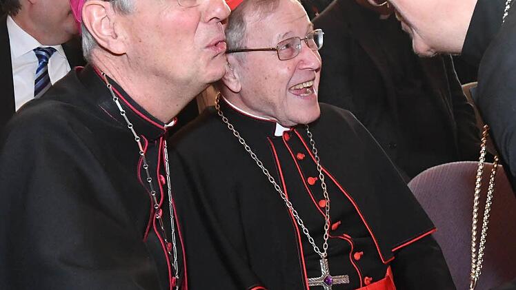Erzbischof Ludwig Schick, Kardinal Walter Kasper, die evangelisch-lutherische Regionalbischöfin Dorothea Greiner.