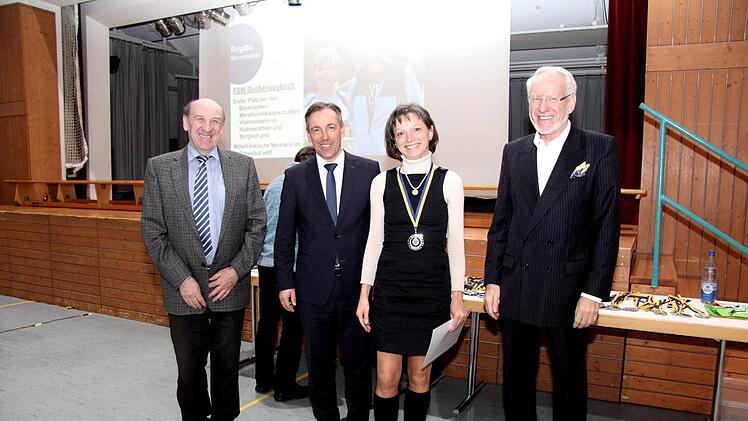 Brigitte Bärnreuther vom FSV Großenseebach, 1. Platz bei den Bay. Marathonmeisterschaften  Foto: Richard Sänger