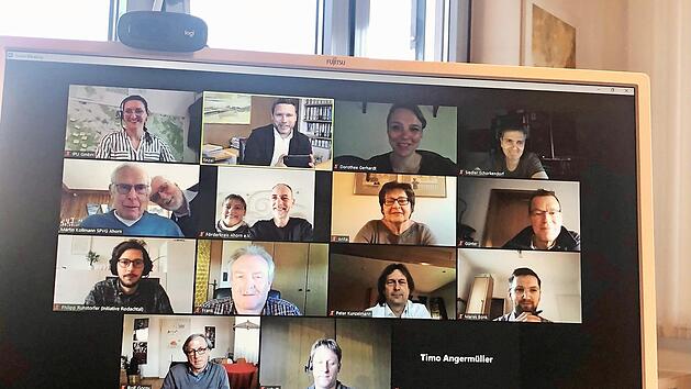 Einen guten Austausch miteinander hatten die Teilnehmer des ersten digitalen Ahorner Stammtischs.