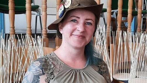 Nina Regina N&ouml;tzelmann leitete den Kinderflechtkurs und stand mit Rat und Tat zur Seite.