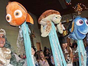 Bei der Maskenprämierung sicherte sich die Gruppe "Findet Nemo" den ersten Platz.  Fotos: Gerda Völk