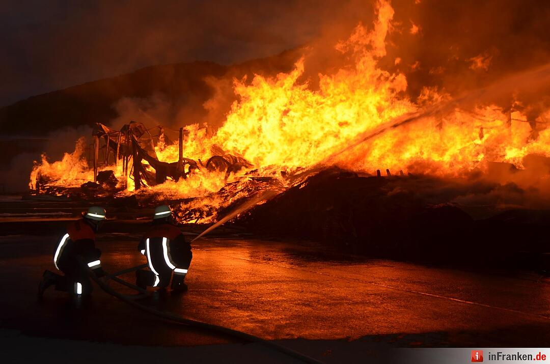Brand im Sägewerk Untererthal