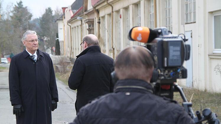 Noch schnell ein Interview fürs ZDF. Foto: Jürgen Gärtner