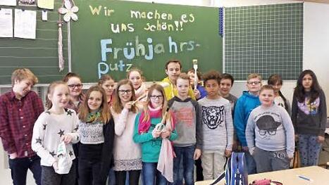 Viel Arbeit haben sie investiert, aber jetzt ist die Klasse 6a der Mittelschule Eltmann überzeugt: "Wir haben das schönste Klassenzimmer."