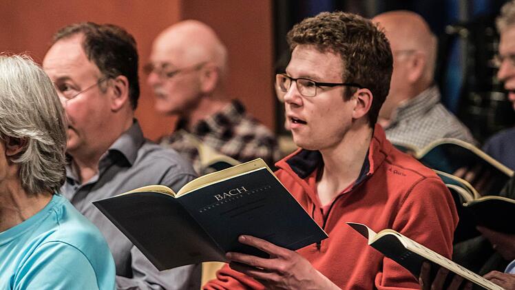 Impressionen von der Probenarbeit des Coburger BachchorsFoto: Jochen Berger