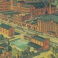 Die Mönchshof-Brauerei in der Blaich ist eine der ältesten Kulmbacher Brauereien. Heute ist sie zwar nur noch Museum, doch die  Marke wird für die Kulmbacher Brauerei immer wichtiger. So legte Mönchshof im Jahr 2019 um acht Prozent zu. Diese Zeichnung zeigt auch einige Gebäude, die nie verwirklicht wurden. Foto: Archiv/Christian Schuberth