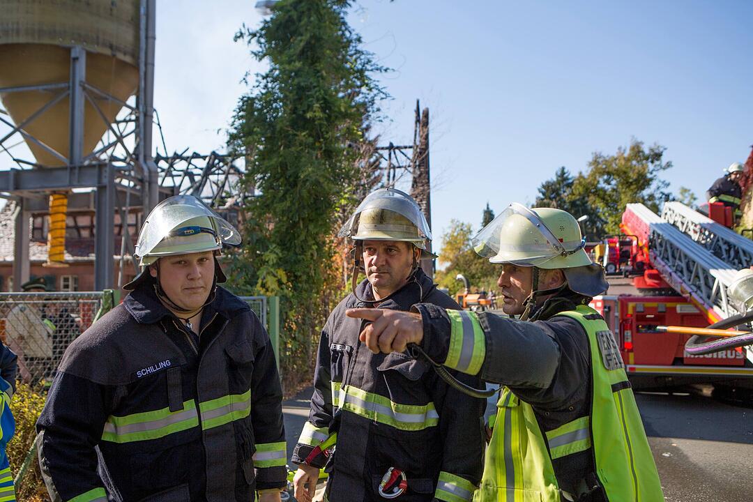 Geplantes Museum stand in Flammen