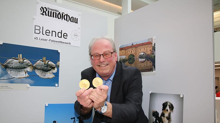Stolzer Gewinner: Frank Gorille verdiente sich im BR-Fotowettbewerb zwei Goldmedaillen. Foto: Dagmar Besand