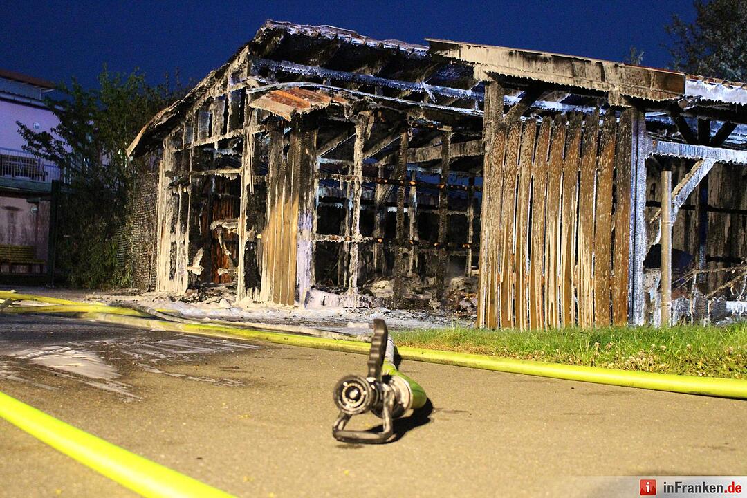 Scheunenbrand in Bayreuth - Therapiezentrum wurde evakuiert