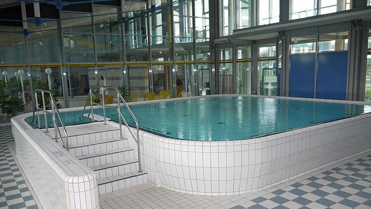 Derzeit aufgrund neuer Regelungen in der Gesundheitspolitik kaum genutzt, deshalb bald Heimat der neue Ruhezone für Saunagänger: das Becken VI in der Therme Natur.