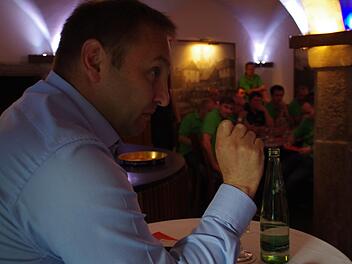 Jürgen Baumgärtner sprach in Steinwiesen zu den Forstdienstleistern. Foto: Marco Meißner