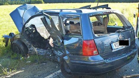 In dem Auto starb der Freund des Kulmbachers. Foto: Archiv/Klaus-Peter Wulf