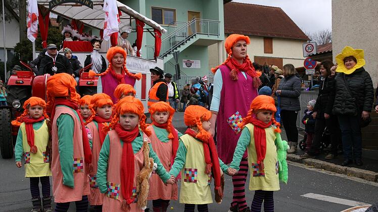 Beim Faschingszug in HirschaidWerner Baier