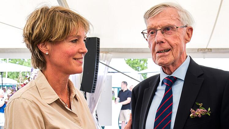 Unternehmer Eugen Block und Tochter Christina