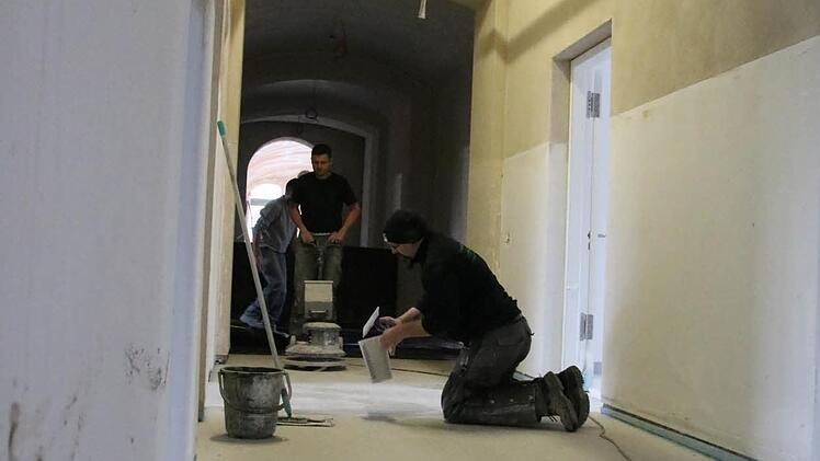 Eindrücke von den Bauarbeiten im Luitpoldbad. Foto: Ralf Ruppert