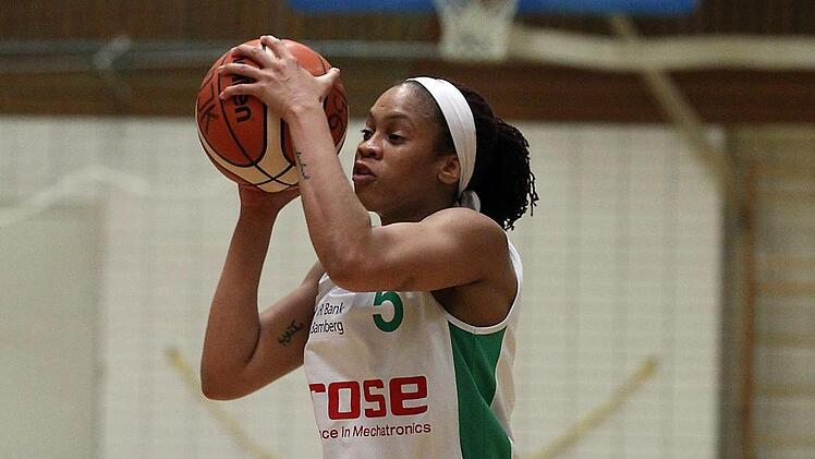 Im Hinspiel f&uuml;hrte Jamiyah Bethune die DJK Brose mit ihren 26 Punkten zum Sieg. Foto: sportpress