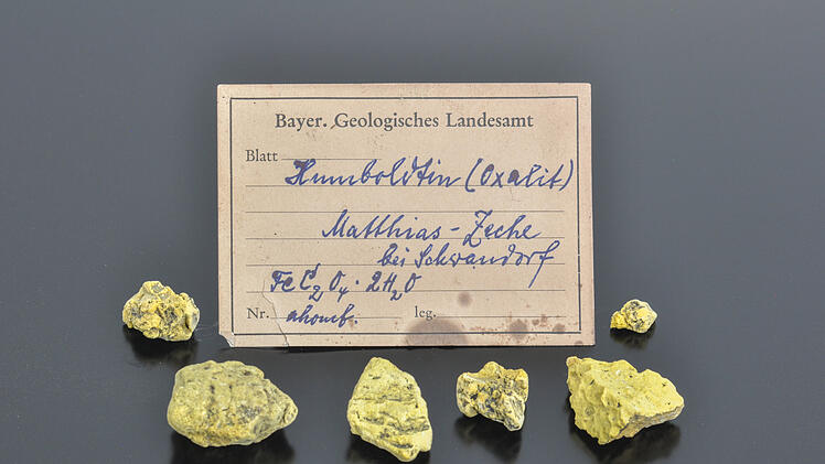 Seltener Fund in Hof: Humboldtin Mineral stellt Forscher vor Rätsel
