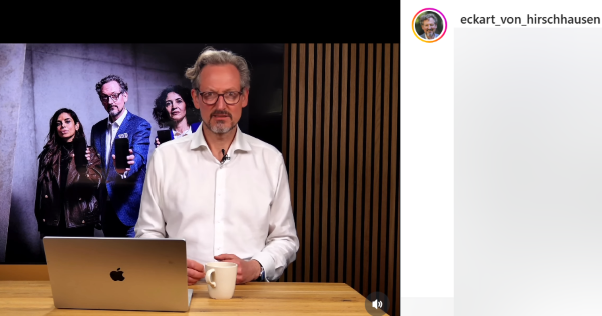 Eckart von Hirschhausen also affected by deepfakes - | serious message