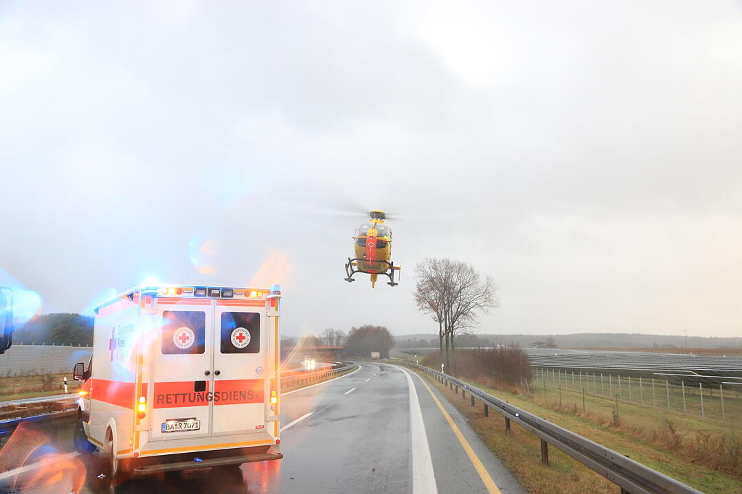 Schwerer Unfall auf A70 bei Wonsees