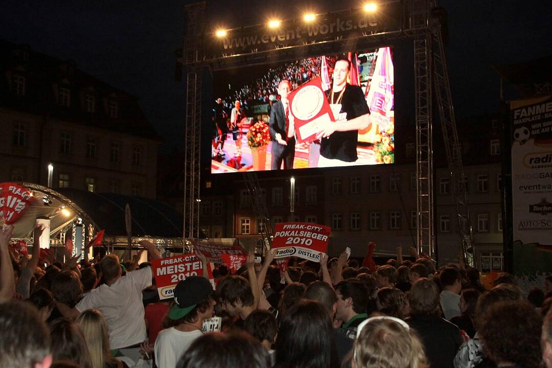 Meisterfeier Brose Baskets Bamberg Maxplatz
