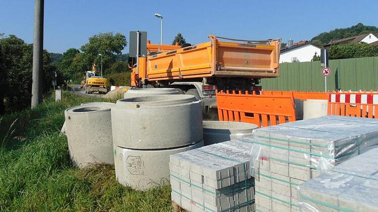 Bauarbeiten in Ermreuth Archivfoto: Petra Malbrich