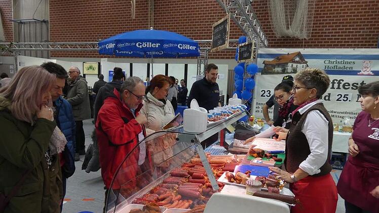 Groß war bei der Kulinea ganz allgemein die Auswahl auch an Fleisch- und Wurstspezialitäten.
