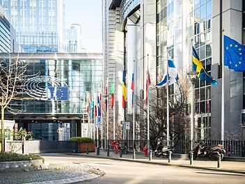 Das Europäische Parlament in Brüssel. Christian Mangold aus Münnerstadt arbeitet für die Institution und versucht, Projekte der EU an die Bürgerinnen und Bürger zu vermitteln.  Foto: Benoit Bourgeois